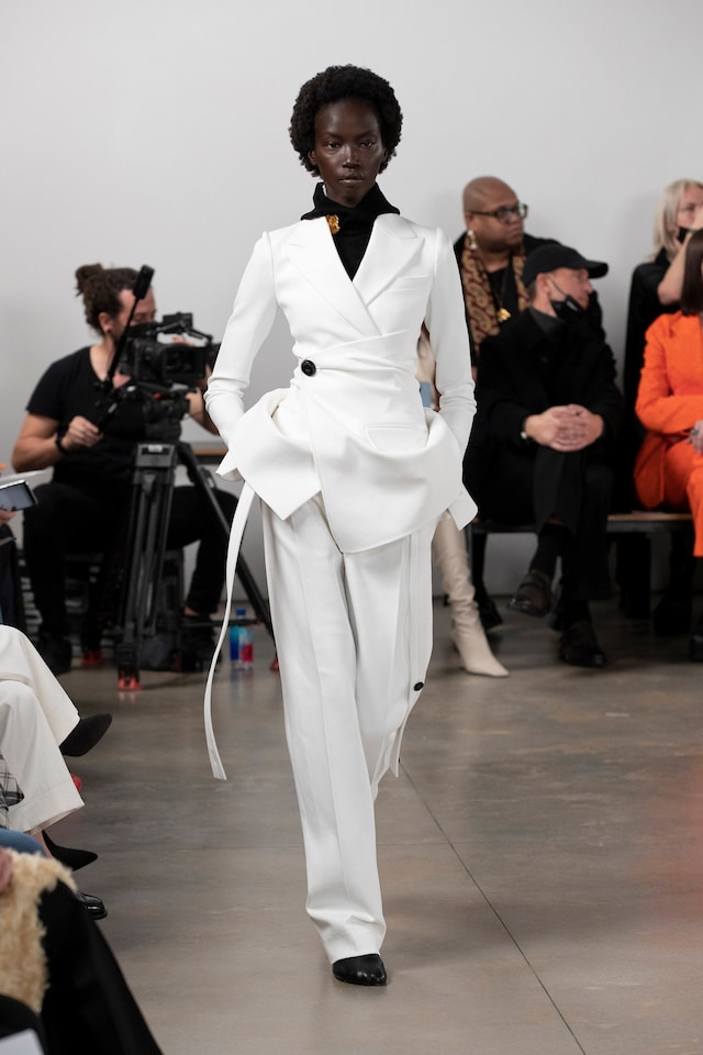 Proenza Schouler AW22, white suit 14