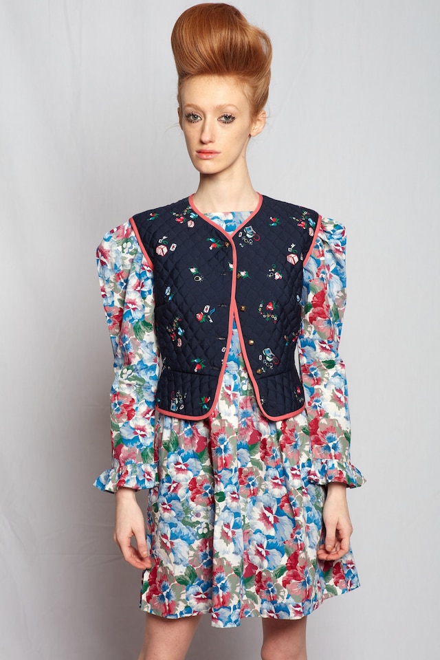 Batsheva AW22, floral print dress 19