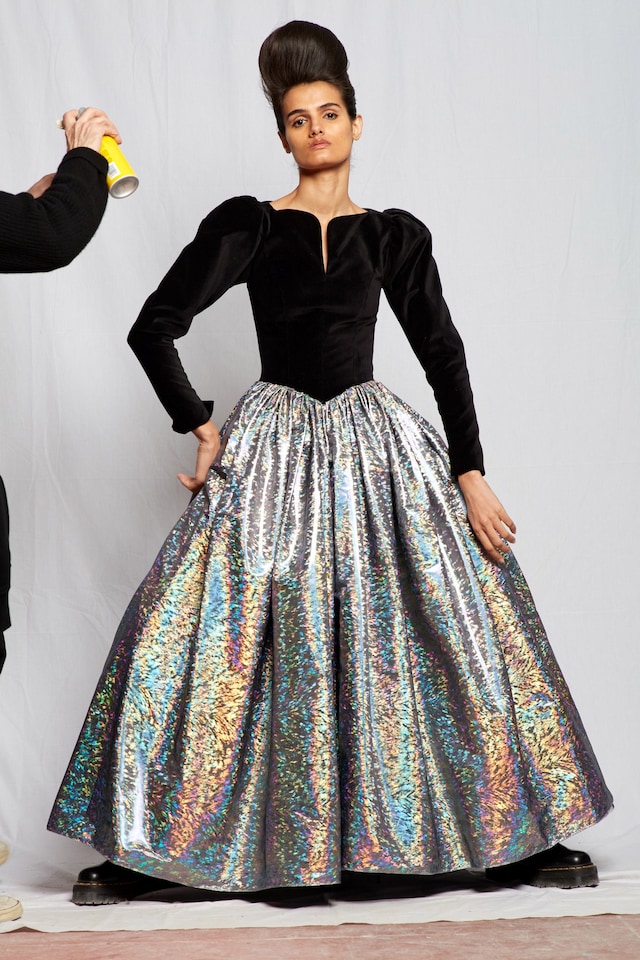Batsheva AW22, sparkly mormon dress 23