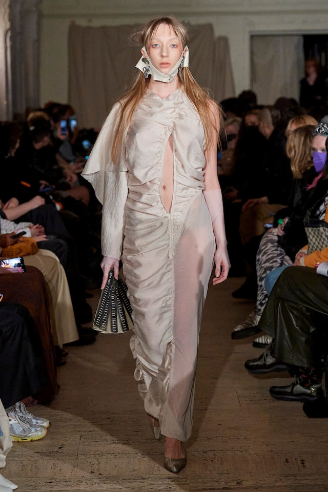 Elena Velez AW22, silk dress 27