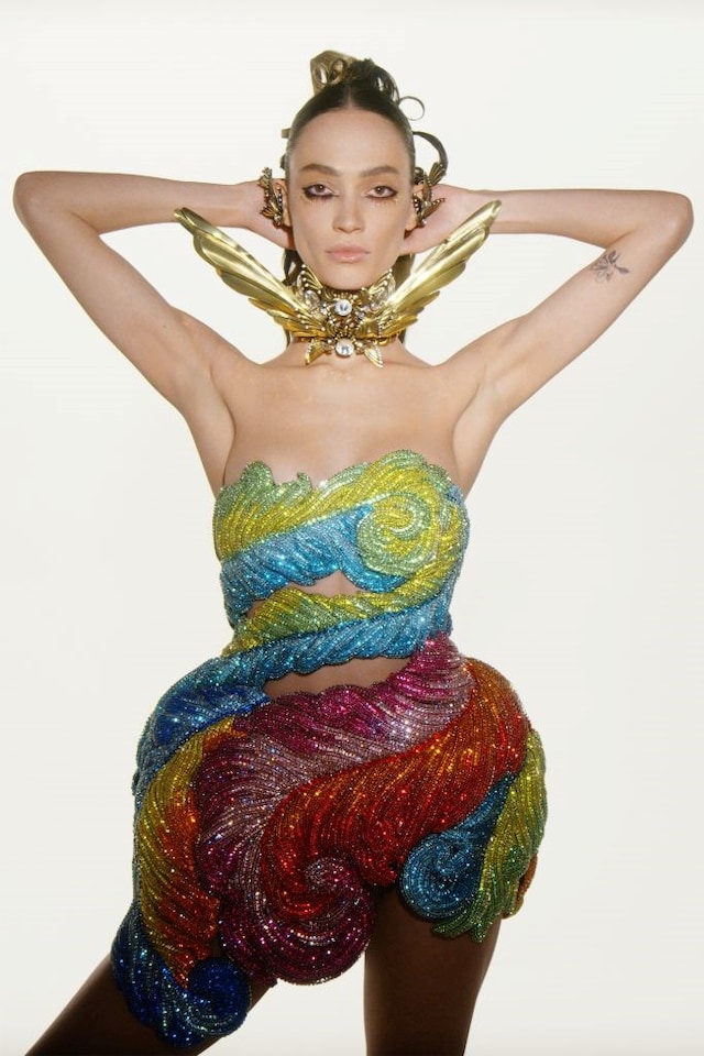 AREA AW22, crystal bodysuit 31