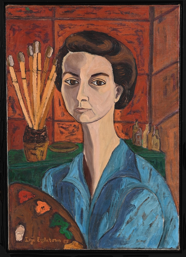 Inji Efflatoun “Portrait of Inji Efflatoun” (1958) 7