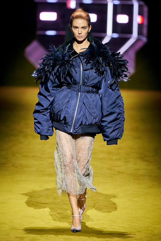 Prada AW22 womenswear, Kendall Jenner 12
