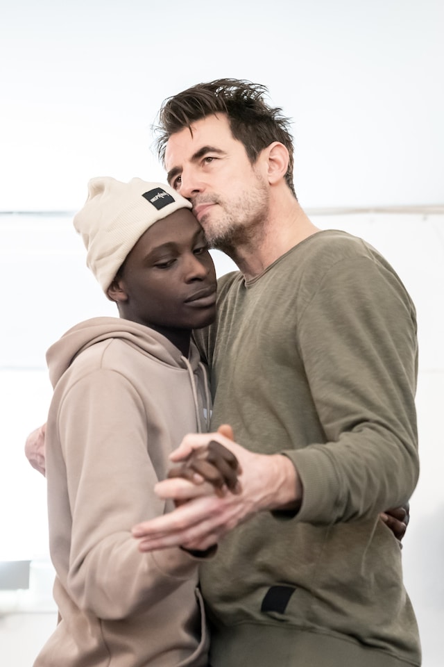 Daddy rehearsals. Terique Jarrett and Claes Bang. 1