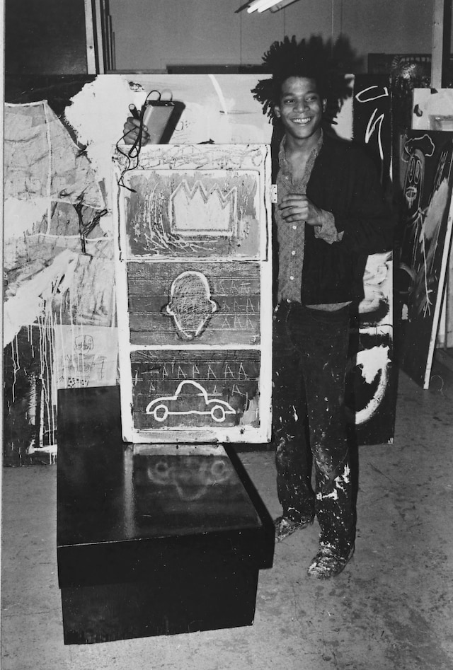 basquiat with minor success, 1982. marion busch 1