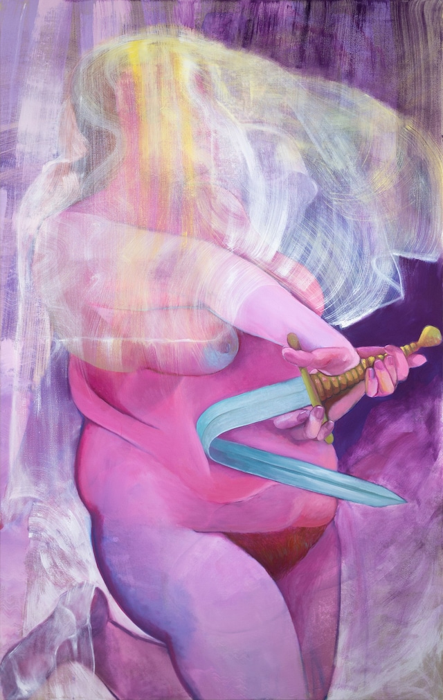 Lindsey Jean McLean, Veil and Sword, 2022, Oil on 13