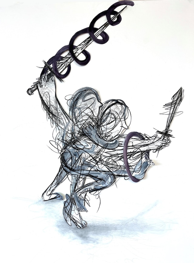 Hee Jyung Kim, “A Battle, Do my swords point inside...” 15