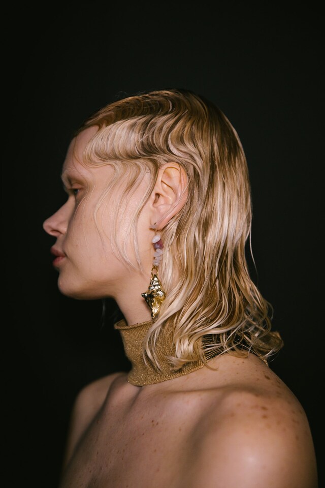 DiPetsa AW23 LFW Dazed Beauty Cris Fragkou 16