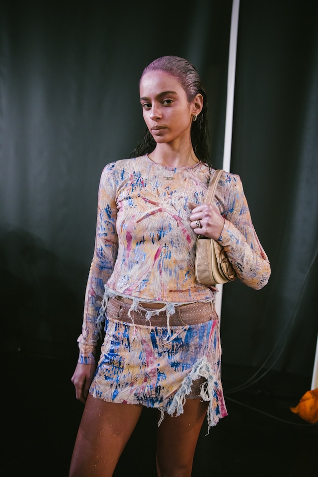 Diesel AW23 MFW Dazed Cris Fragkou beauty 17
