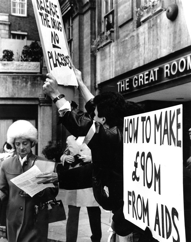 ACT UP Picket 1989