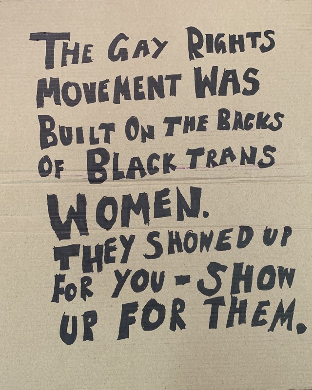 Black Trans Lives Matter banner