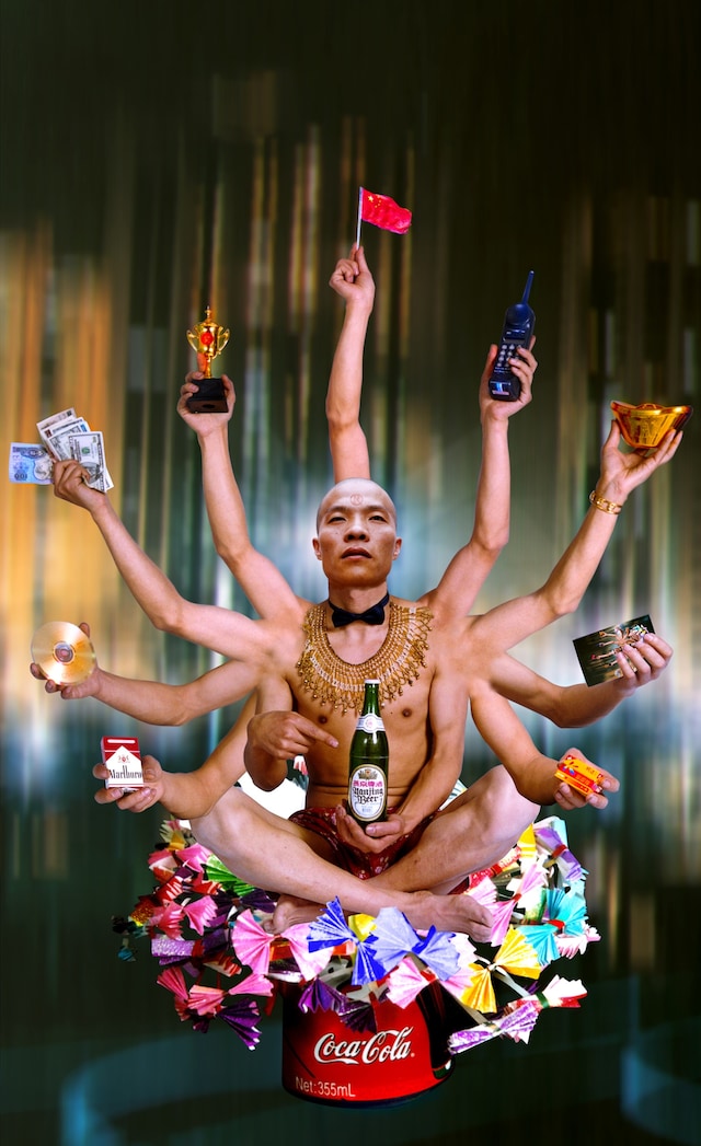 &#169; Wang Qingsong_Requesting Buddha Series No. 1_199 1