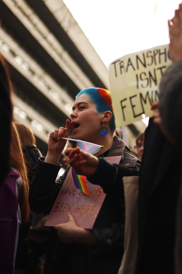 Edinburgh trans protest 11