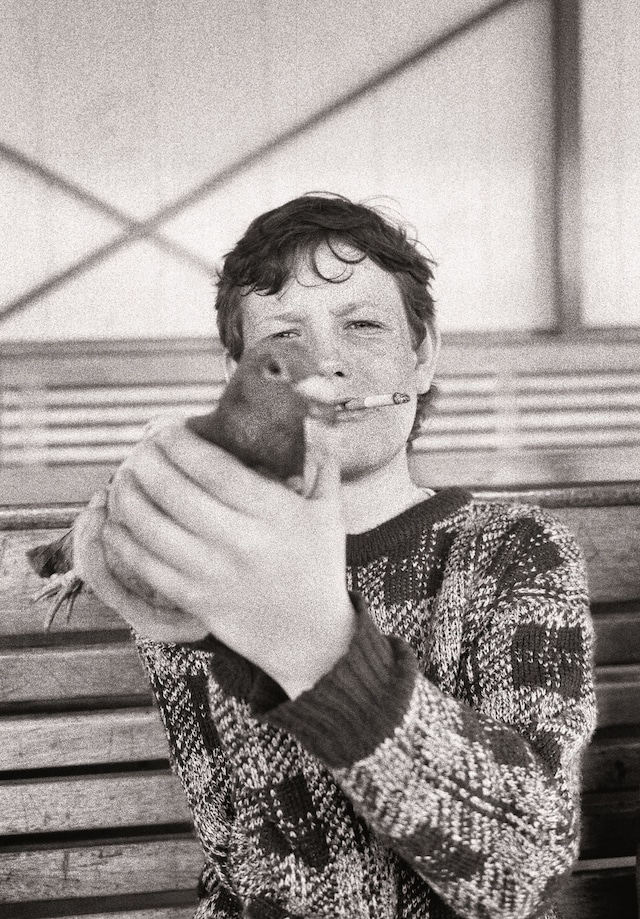 Tom Wood,&quot;Seacombe Ferry Waiting Room (Caught pigeon)&quot; 1980 26