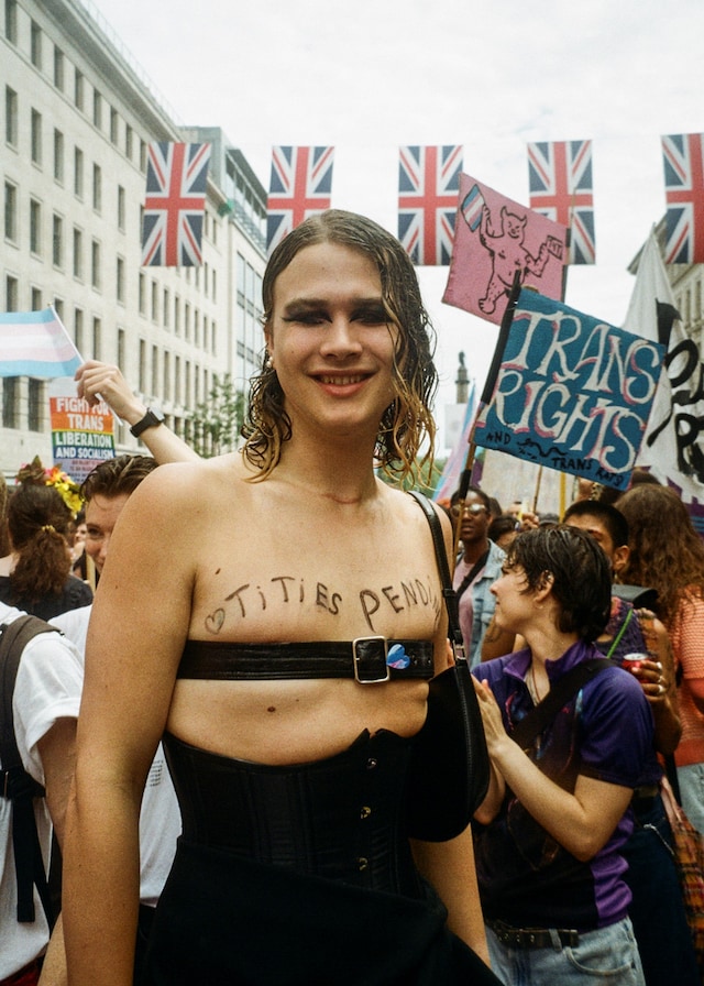 trans pride protest london 2023 11