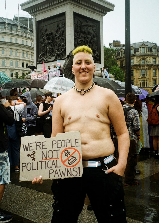 trans pride protest london 2023 30
