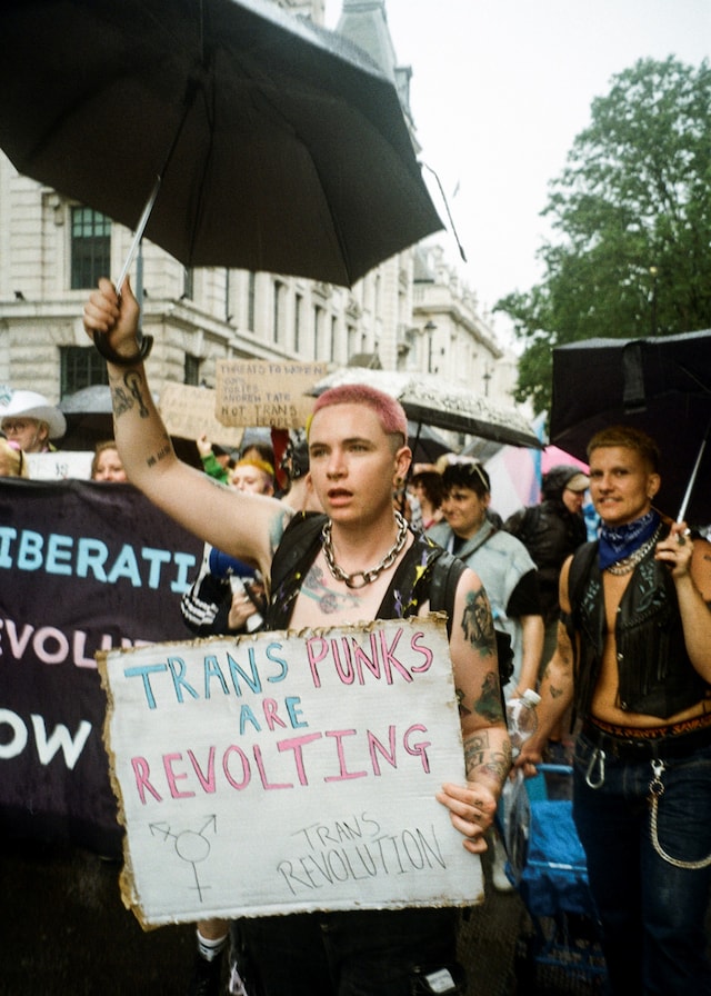 trans pride protest london 2023 35