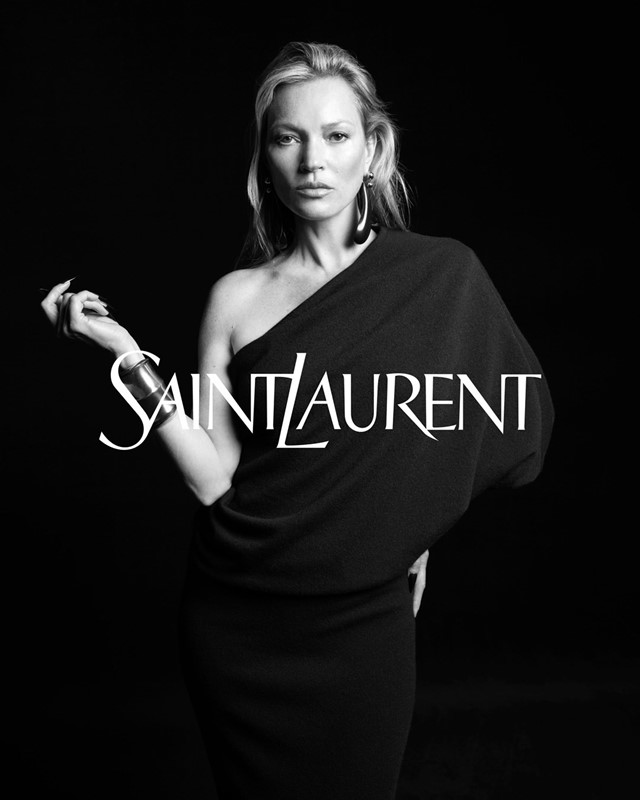 kate moss for saint laurent aw23