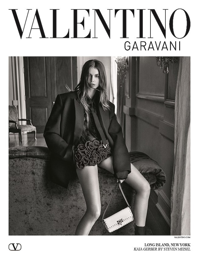 KAIA GERBER GOES BLACK TIE FOR VALENTINO