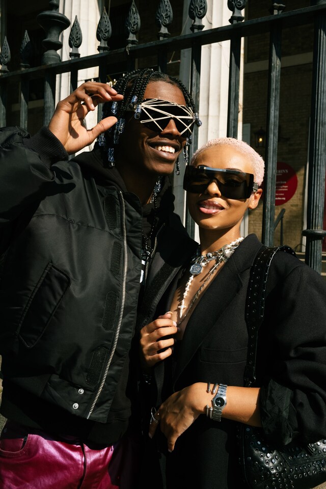 London Fashion Week SS24 street style photos Yu Fujiwara 0