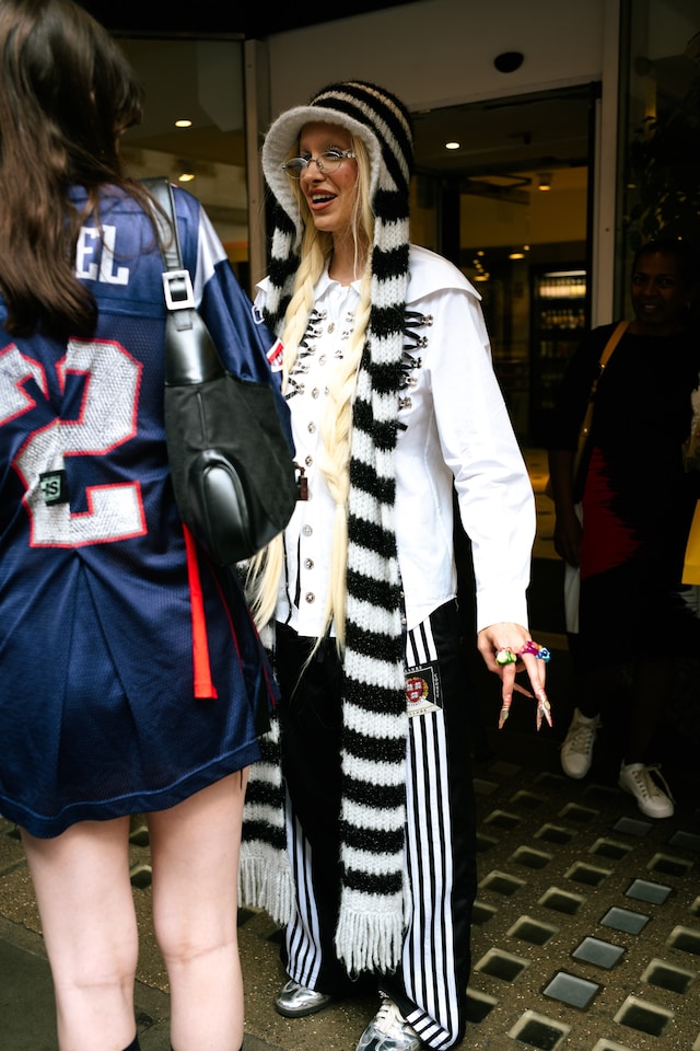 London Fashion Week SS24 street style photos Yu Fujiwara 3