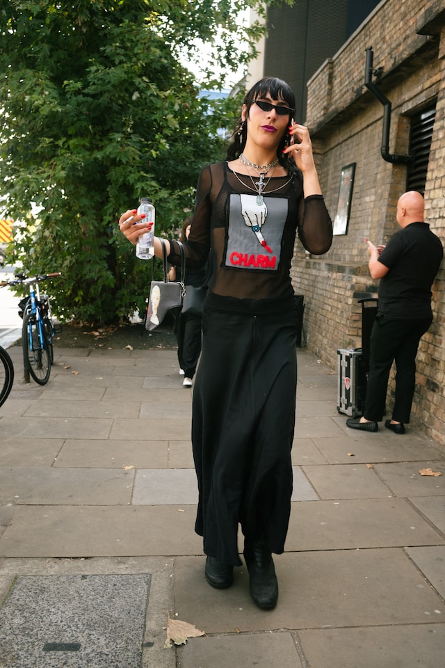 London Fashion Week SS24 street style photos Yu Fujiwara 7