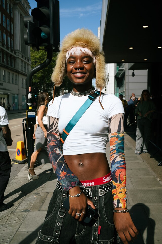 London Fashion Week SS24 street style photos Yu Fujiwara 8