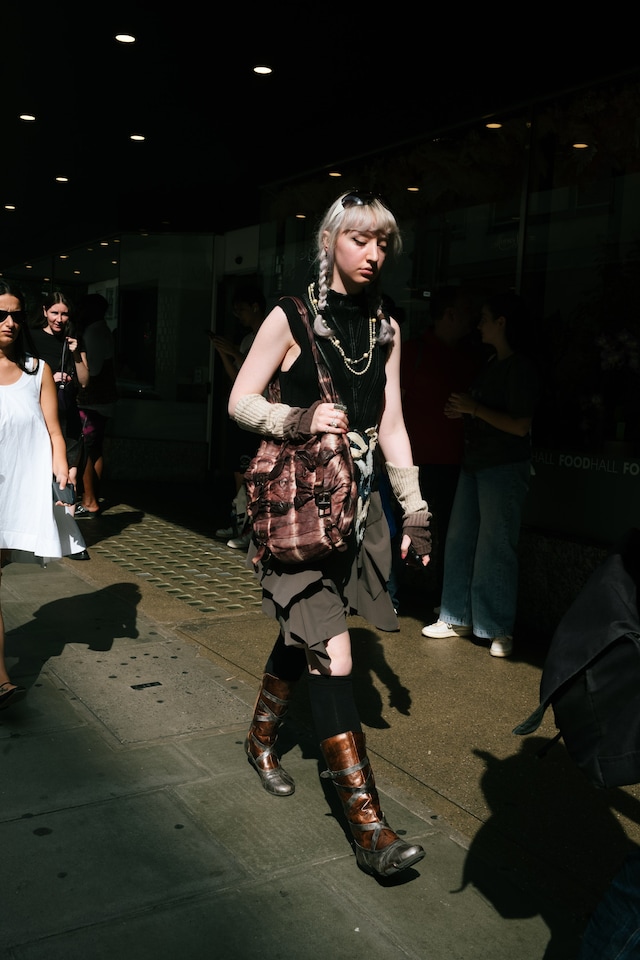 London Fashion Week SS24 street style photos Yu Fujiwara 9