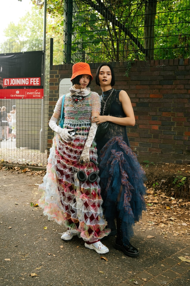 London Fashion Week SS24 street style photos Yu Fujiwara 14
