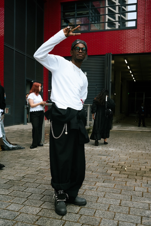 London Fashion Week SS24 street style photos Yu Fujiwara 21