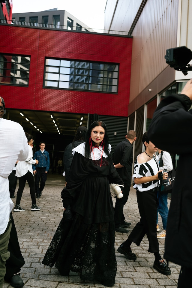 London Fashion Week SS24 street style photos Yu Fujiwara 22