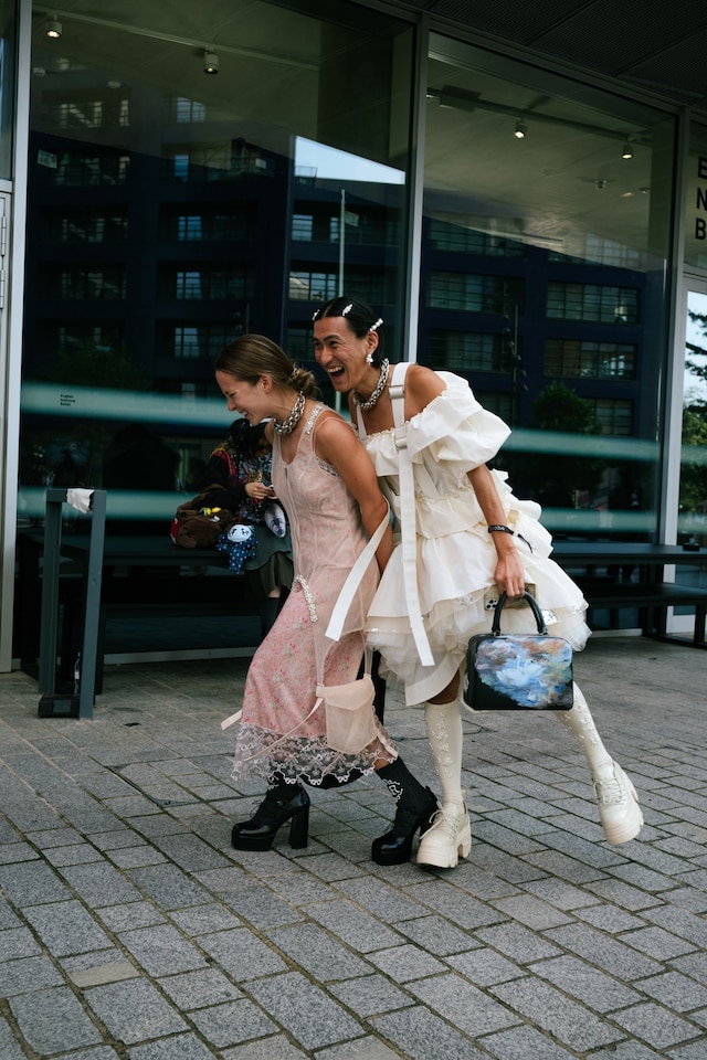 London Fashion Week SS24 street style photos Yu Fujiwara 23