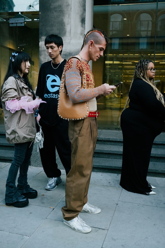 London Fashion Week SS24 street style photos Yu Fujiwara 26
