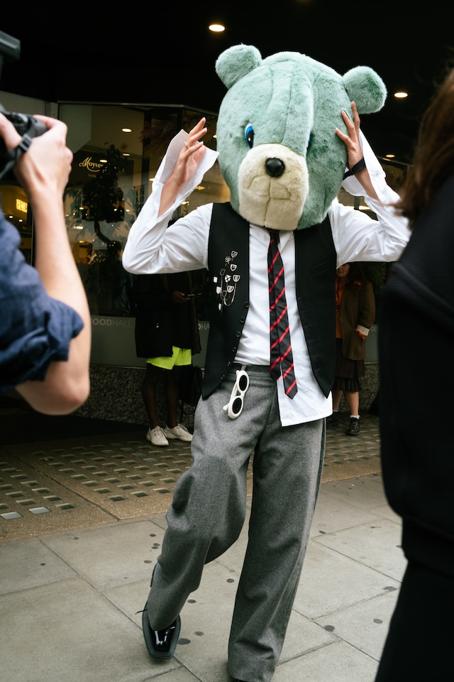 London Fashion Week SS24 street style photos Yu Fujiwara 29