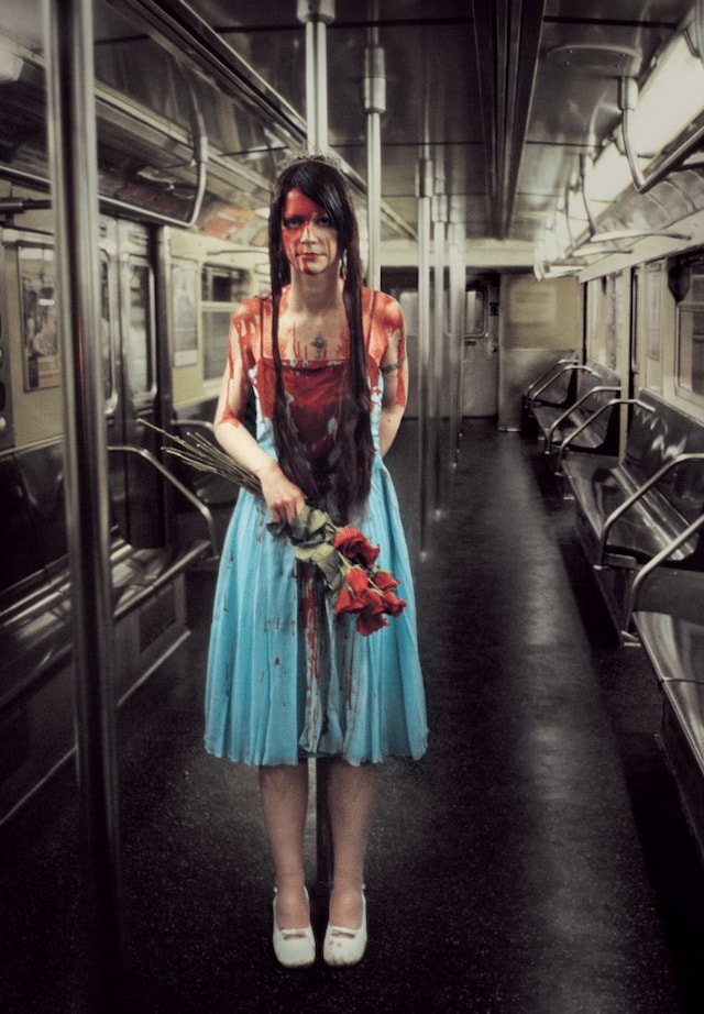 Halloween costumes 2023 New York City NYC party subway 1