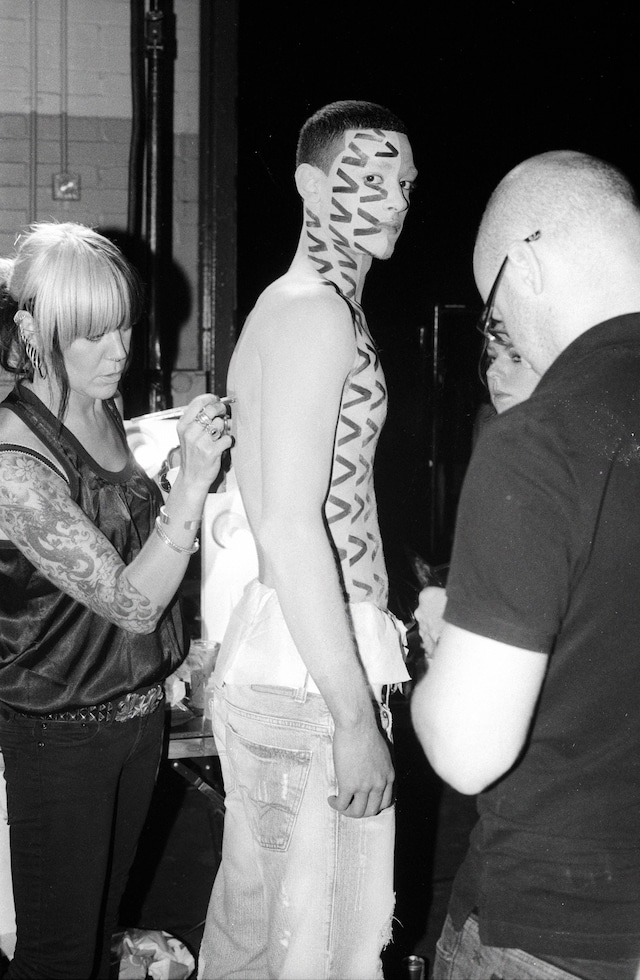 We Are Your Friends Rebecca Zephyr Thomas LFW backstage 7