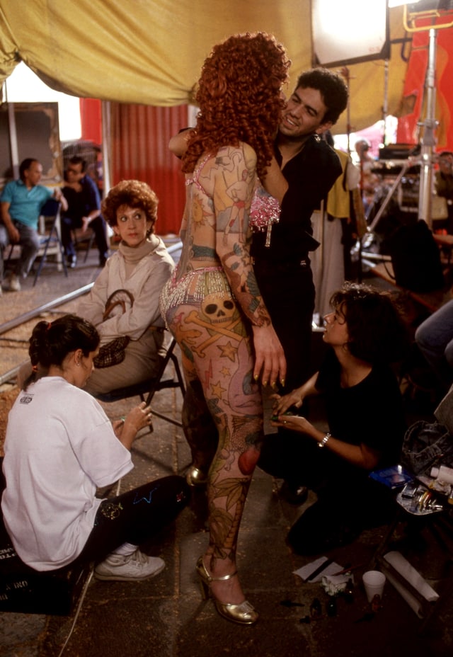Santa Sangre clown circus makeup 2