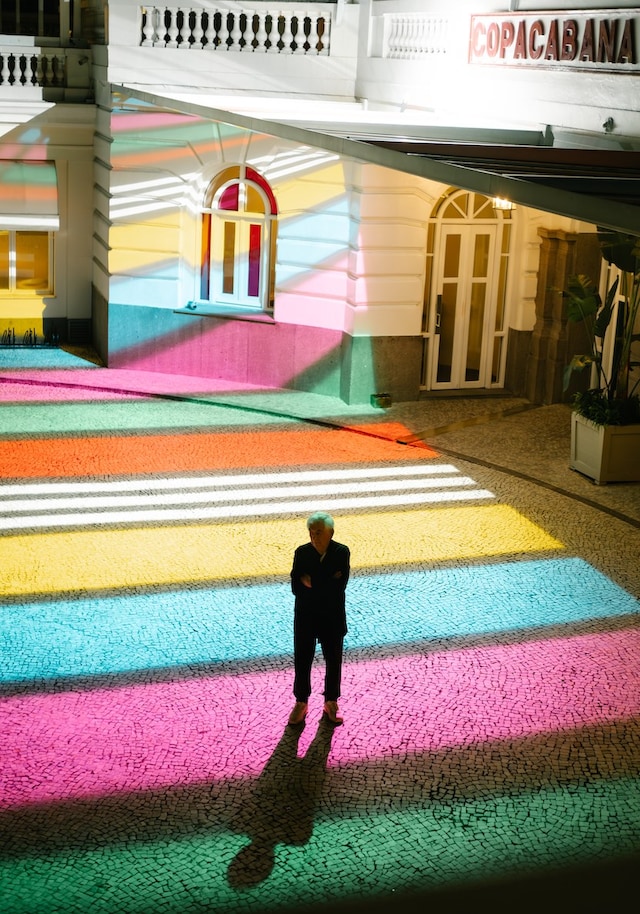 Photo-souvenirs: Daniel Buren, Copacabana Palace 2