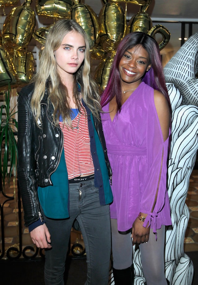 Cara Delevingne and Azealia Banks attend Mulberry Firepit Pa 1