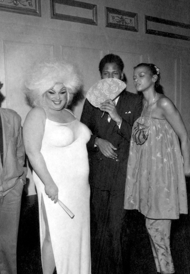 Divine and Andre Leon Talley at the Karl Lagerfeld Party at 6