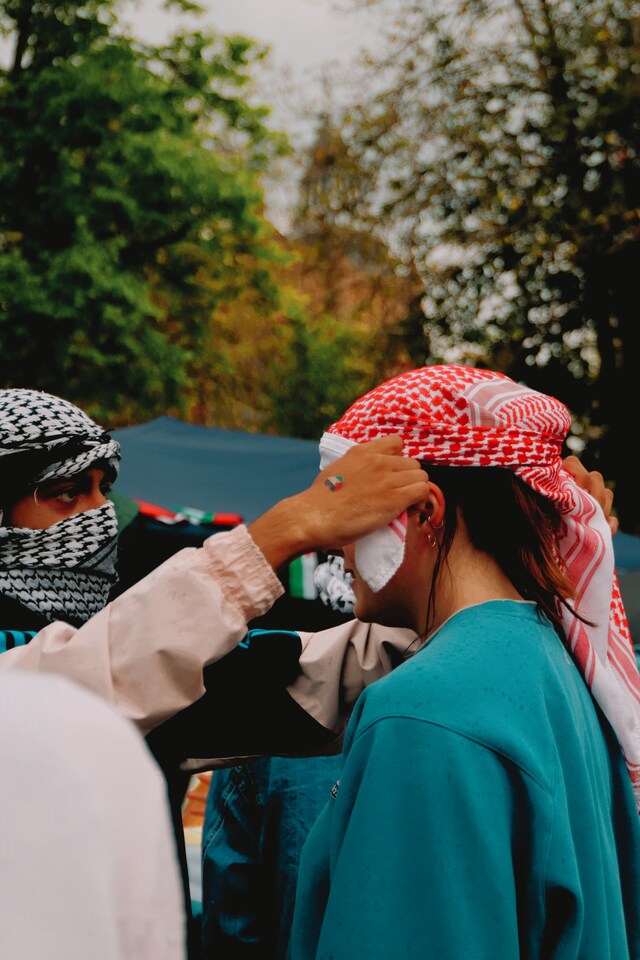 University of Leeds Palestine encampment 7