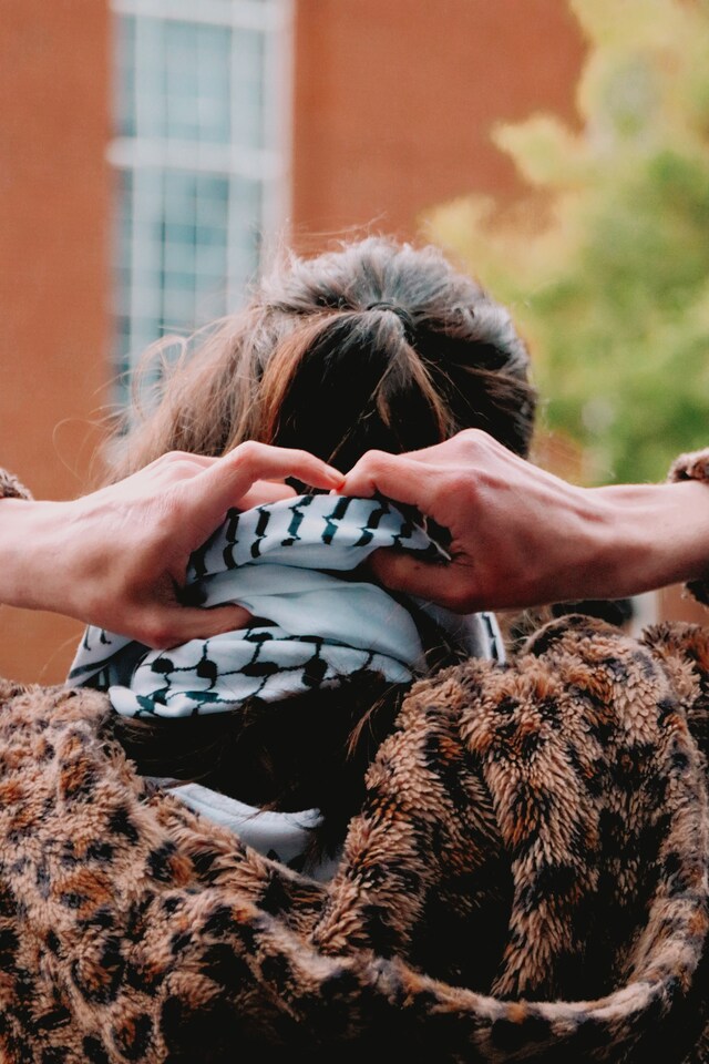 University of Leeds Palestine encampment 1