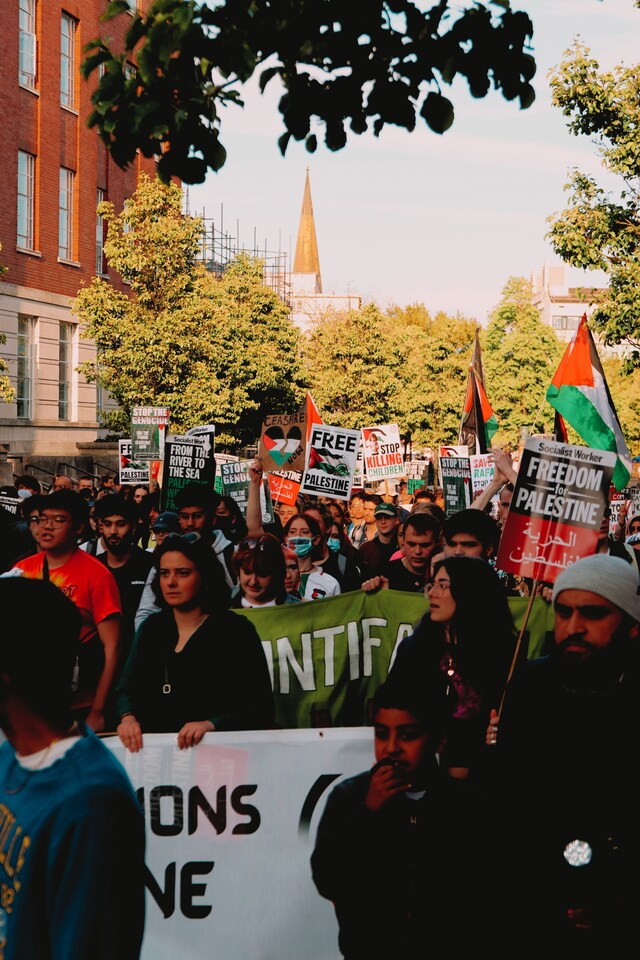 University of Leeds Palestine encampment 6