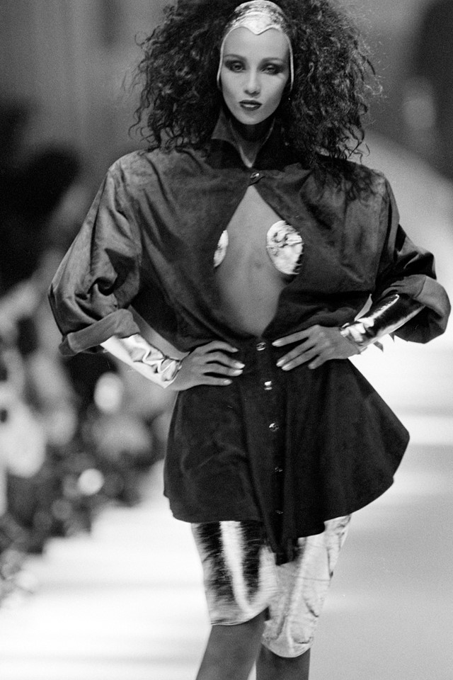 Vintage photos of Iman ruling the Thierry Mugler runway | Dazed