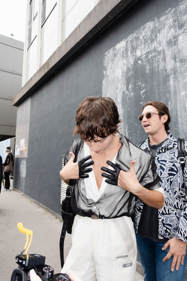 More Paris SS25 street style by Yu Fujiwara 12