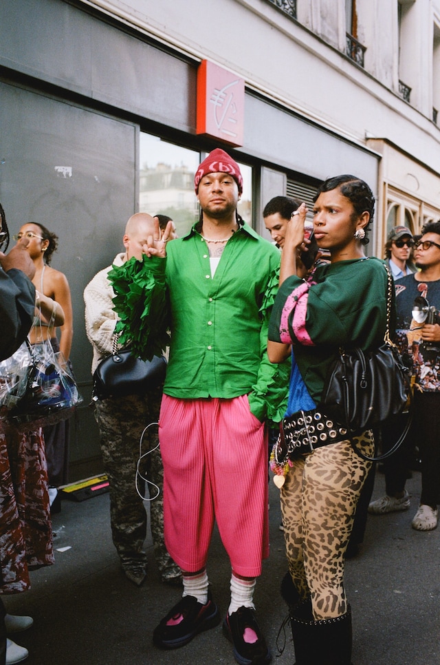 More Paris SS25 street style by Yu Fujiwara 26