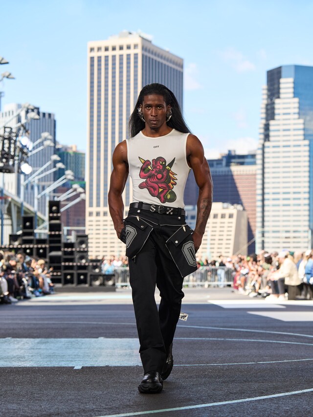 OFF-WHITE SS25 LOOK 1 Ib Kamara 5