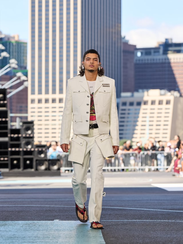 OFF-WHITE SS25 LOOK 1 Ib Kamara 10