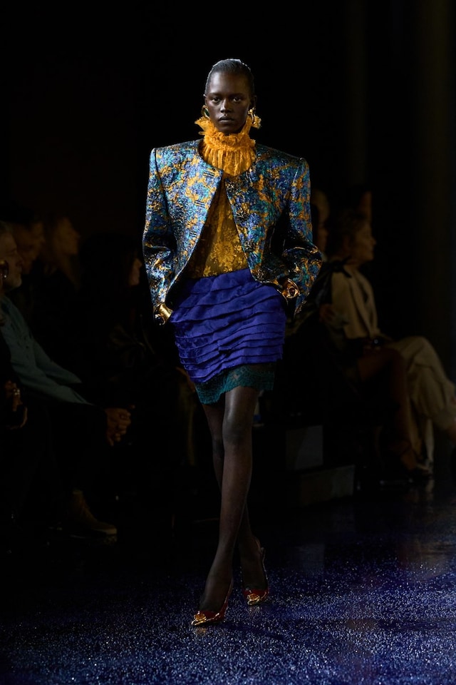 Saint Laurent SS25 runway show Paris Fashion Week 1