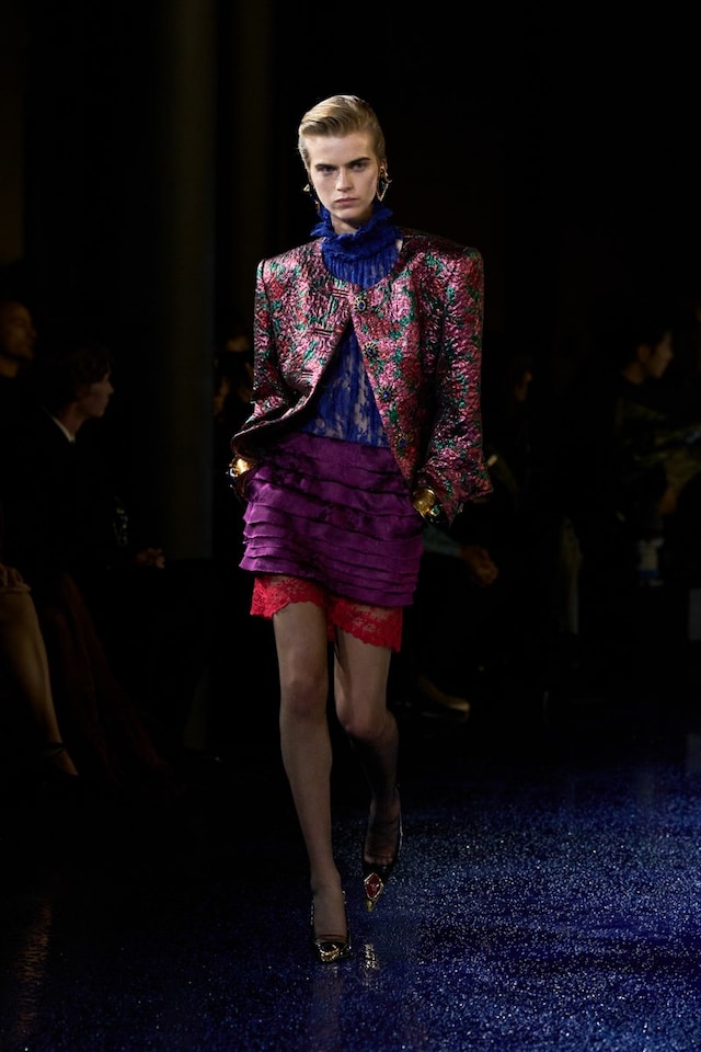 Saint Laurent SS25 runway show Paris Fashion Week 12